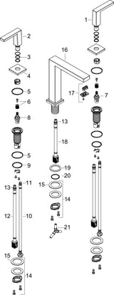 HANSGROHE Tecturis E 3-Loch-Waschtischarmatur ComfortZone 150 CoolStart Chrom
