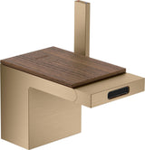 AXOR MYEDITION Einhebel-Bidetmischer ohne Platte polished gold optic mit Push-Open Ablaufgarnitur