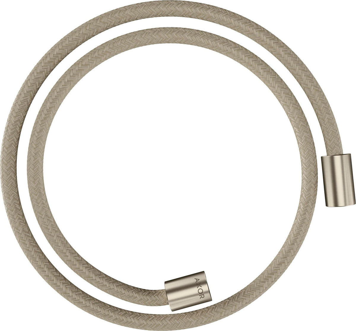 AXOR ShowerSolutions Textilbrauseschlauch 125 cm, chrom – recyceltes PET, knickgeschützt