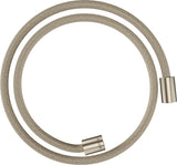 AXOR ShowerSolutions Textilbrauseschlauch 125 cm, chrom – recyceltes PET, knickgeschützt