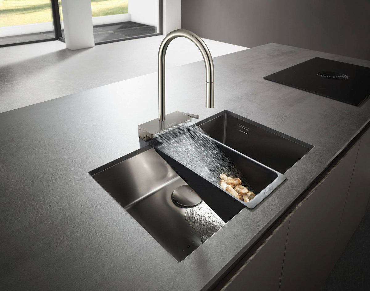 Hansgrohe HG Spültischmischer 170 Aquno Select M81 mit Ausziehbrause 3jet Chrom