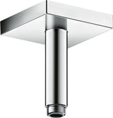 AXOR Decken-Anschlussstück 100 mm DN 15 eckig in Edelstahl-Optik von Hansgrohe