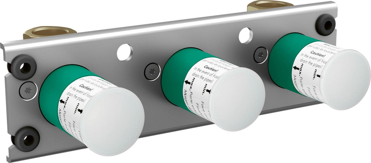 AXOR Grundset für Thermostat 800 AP/UP – Schallentkoppelte Montage, 2 Verbraucher