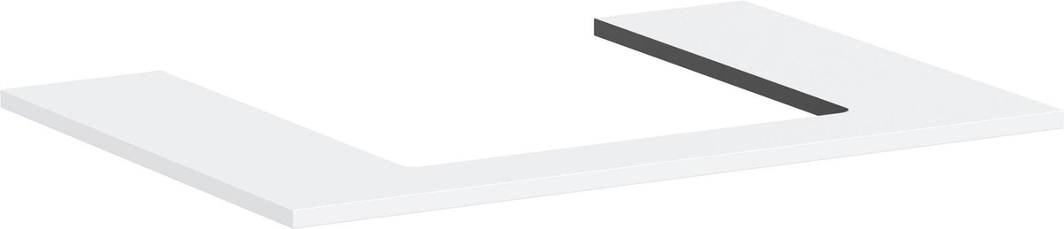 HANSGROHE Xilesa E Konsole 780x550mm Eiche mit mittigem Ausschnitt für Aufsatzwaschtisch