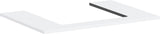 HANSGROHE Xilesa E Konsole 780x550mm Eiche mit mittigem Ausschnitt für Aufsatzwaschtisch