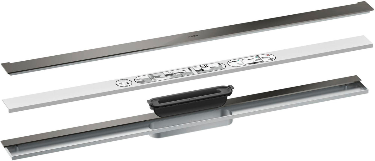 AXOR Drain Duschrinne 900 mm Fertigset zur Wandmontage, chrom – Hansgrohe