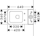HANSGROHE EluPura Original Q Stand-WC mit SmartClean Glasur und AquaChannel Spülung