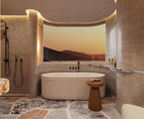 AXOR Suite Badewanne 1900 x 850 mm freistehend oval – SolidSurface, matt, 2 Personen