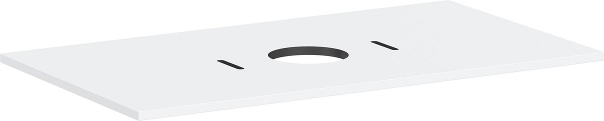 HANSGROHE Xilesa E Konsole 980 mm Eiche mit mittigem Ausschnitt für Aufsatzwaschtisch