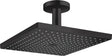 HANSGROHE Raindance E 300 1jet EcoSmart Kopfbrause Deckenmontage MSW – 300 x 300 mm, schwarz