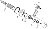 HANSGROHE Absperrventil LOGIS DN 15/DN 20 chrom – Unterputzventil mit Abdeckrosette