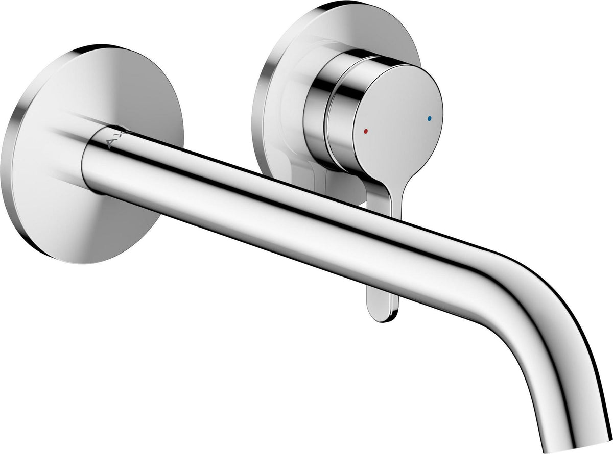 AXOR ONE Fertigmontageset Einhebel-Waschtischmischer Unterputz mit 220 mm Auslauf in Chrom