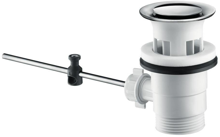 Hansgrohe Ablaufventil Kunststoff mit Überlauf und Blende – Ersatzteil für Waschbecken