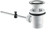 Hansgrohe Ablaufventil Kunststoff mit Überlauf und Blende – Ersatzteil für Waschbecken