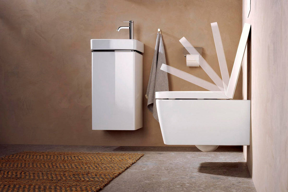 HANSGROHE Xelu Q Waschtischunterschrank 340 mm, Türanschlag rechts, weiß hochglanz – mit SoftClose