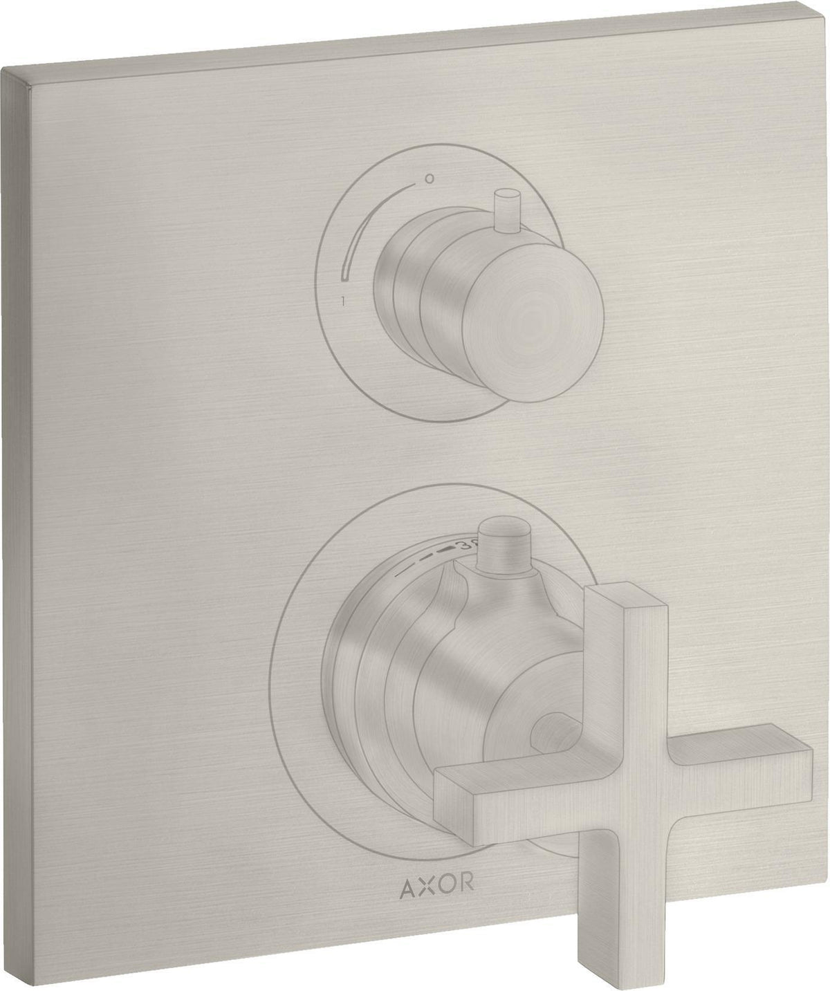 AXOR CITTERIO Unterputz-Thermostat mit Ab-/Umstellventil Kreuzgriff Chrom