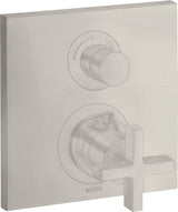 AXOR CITTERIO Unterputz-Thermostat mit Ab-/Umstellventil Kreuzgriff Chrom