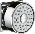 AXOR Seitenbrause DN 15 eckige Rosette Chrom – 1jet Rain Strahl, im Winkel verstellbar