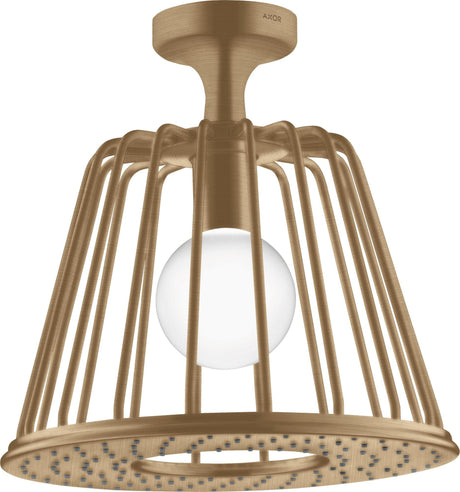 AXOR LampShower Nendo Kopfbrause mit Deckenanschluss und LED-Beleuchtung, Chrom, 275 mm