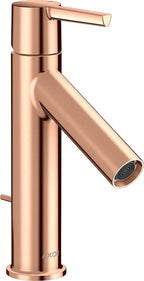 polished red gold / Pop-up-Ventil mit vertikalem Hebel / 35% Reduzierung - max, 5,4 l/min