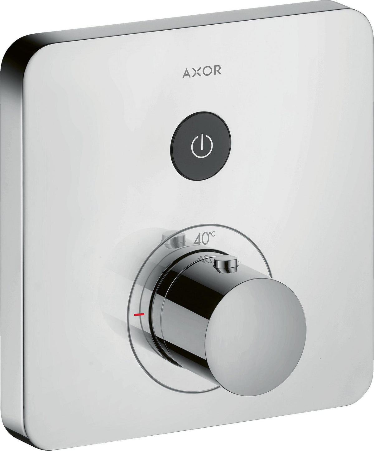 AXOR ShowerSelect Soft Thermostatbatterie für 1 Verbraucher – Unterputz, Chrom, Select-Button