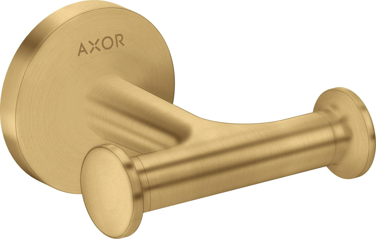 AXOR Universal Circular Handtuchhaken doppelt in brushed bronze – Wandmontage mit verdeckter Befestigung