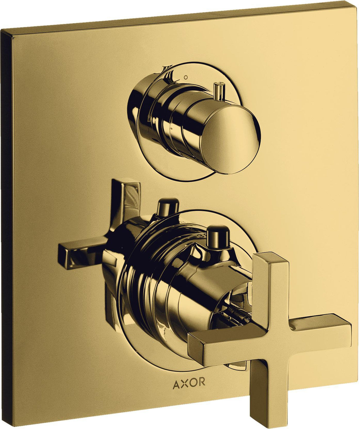 AXOR CITTERIO Unterputz-Thermostat mit Ab-/Umstellventil Kreuzgriff Chrom