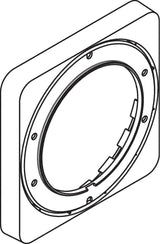 AXOR Verlängerungsrosette 172x172mm brushed nickel von HANSGROHE – 22 mm Verlängerung