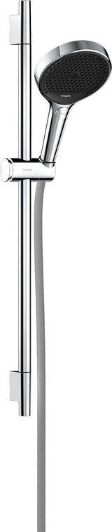 HANSGROHE Rainfinity 130 3jet Brauseset mit Unica S Puro 650mm Push Schieber, chrom