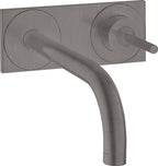 schwarz / brushed black chrome / gebürstet