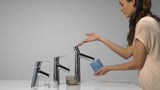 HANSGROHE Talis S Einhebel-Waschtischmischer 190 chrom mit Zugstangen-Ablaufgarnitur