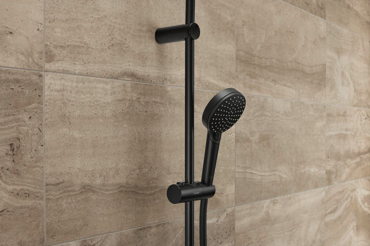 HANSGROHE Showerpipe Vernis Blend 240 mattschwarz mit Wannenthermostat