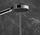 HANSGROHE HG Handbrause Rainfinity 130 3jet Chrom – 3 Strahlarten, QuickClean, Select-Taste