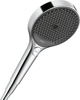 HANSGROHE HG Handbrause Rainfinity 130 3jet Chrom – 3 Strahlarten, QuickClean, Select-Taste