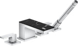 AXOR MYEDITION 4-Loch-Wannenrandarmatur ohne Platte – polished gold optic, thermostatisch