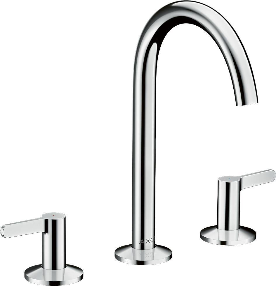AXOR ONE 3-Loch-Waschtischarmatur 170 mit Push-Open Ablaufgarnitur Chrom