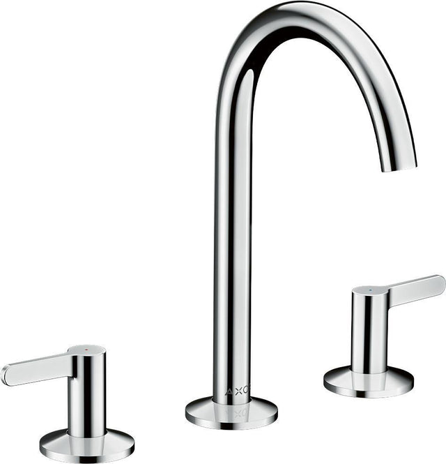 AXOR ONE 3-Loch-Waschtischarmatur 170 mit Push-Open Ablaufgarnitur Chrom