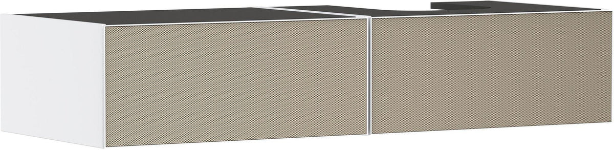 HANSGROHE Xevolos E Waschtischunterschrank 1370 mm, 2 Schubkästen, grifflos, mattweiß