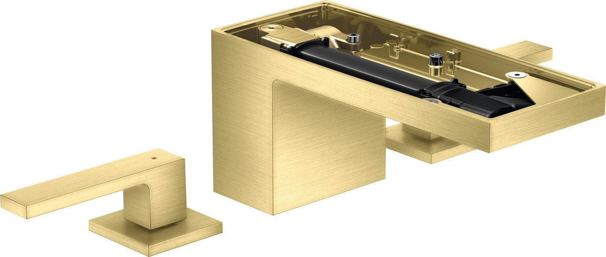 AXOR MYEDITION 3-Loch-Waschtischmischer 70 ohne Platte in polished gold optic – PowderRain
