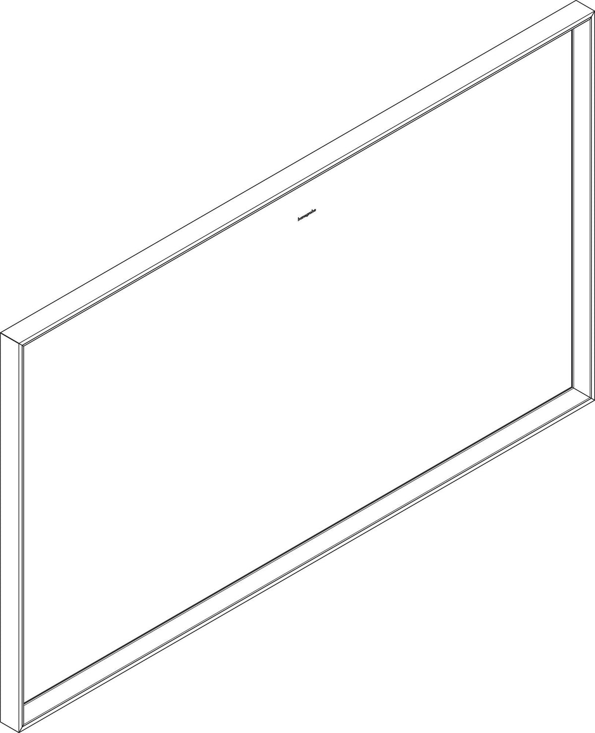 HANSGROHE Spiegel Xarita E mit LED-Beleuchtung und IR-Sensor, mattweiß, 1200 x 700 mm