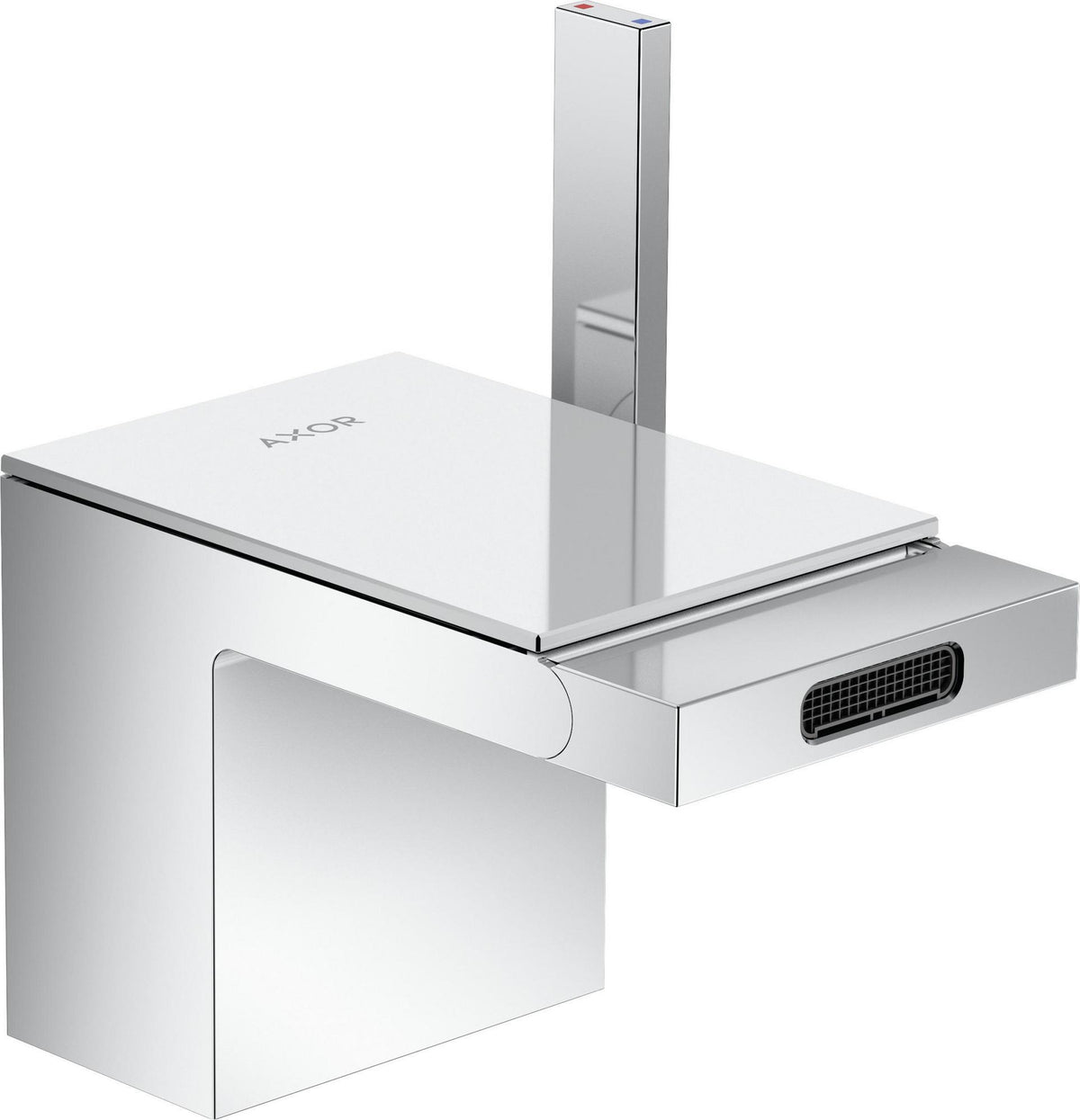 AXOR MYEDITION Einhebel-Bidetmischer ohne Platte polished gold optic mit Push-Open Ablaufgarnitur
