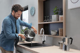 HANSGROHE HG Spültischmischer 220 Schwenkauslauf M421-H220 Chrom – ComfortZone 220, 360° Schwenkbereich