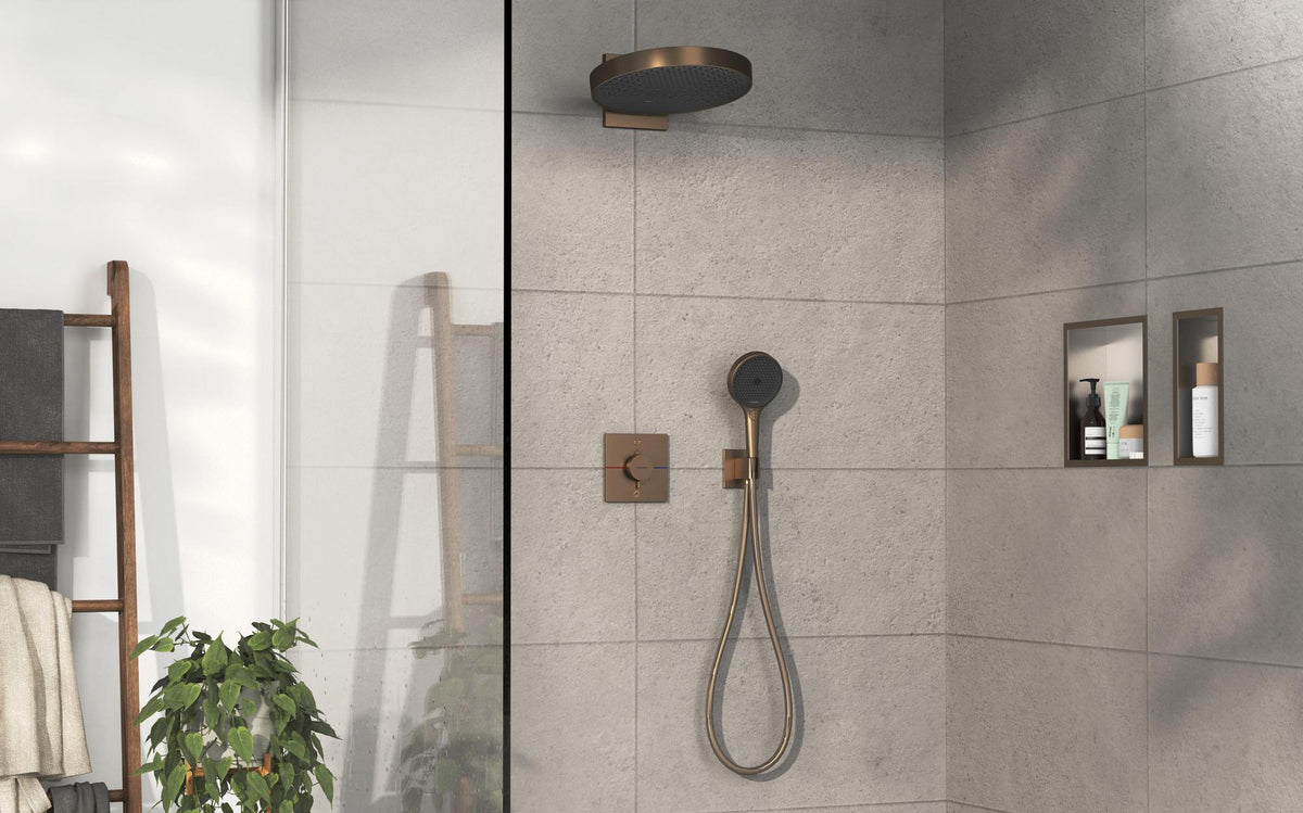 HANSGROHE ShowerSelect Comfort E Thermostat Fertigmontageset UP Chrom für 2 Verbraucher