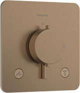 HANSGROHE Ecostat Comfort Q Thermostat UP Fertigset für 2 Verbraucher – Temperatur- und Volumensteuerung