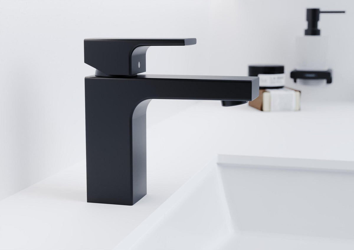 Hansgrohe VERNIS Shape 100 Einhebel-Waschtischmischer mattschwarz, ComfortZone 100, ohne Ablaufgarnitur