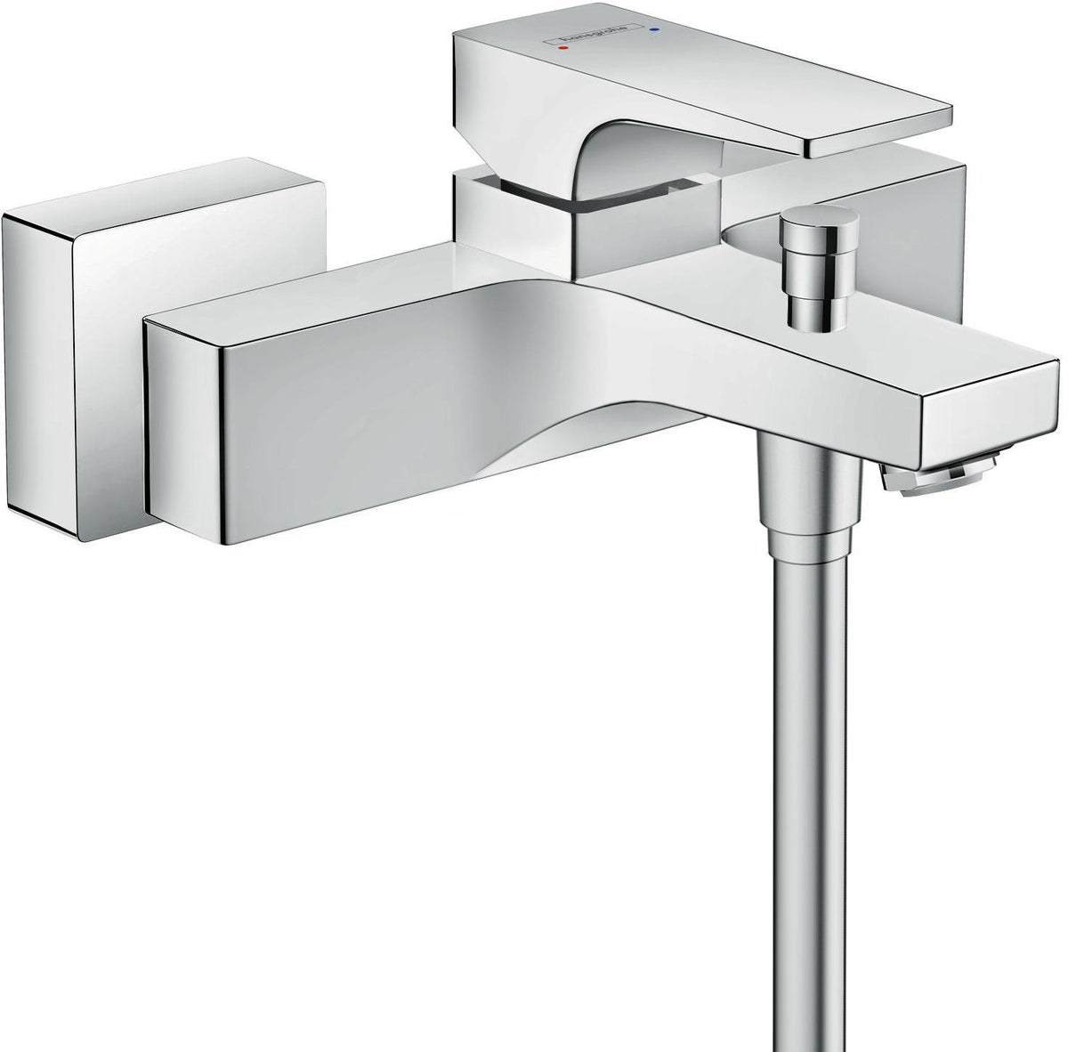HANSGROHE Metropol Einhebel-Wannenmischer DN15, Wandmontage, Chrom – mit Temperaturbegrenzung