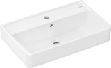 HANSGROHE Waschtisch Xanuia Q 600x370mm weiß mit Hahnloch und Überlauf