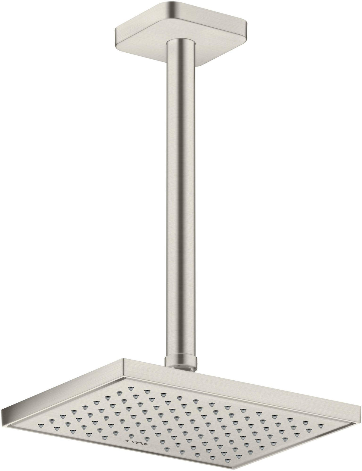 AXOR Kopfbrause 245 x 185 mm 1 Jet EcoSmart Chrom – Rain-Duschkopf für Wand- und Deckenmontage