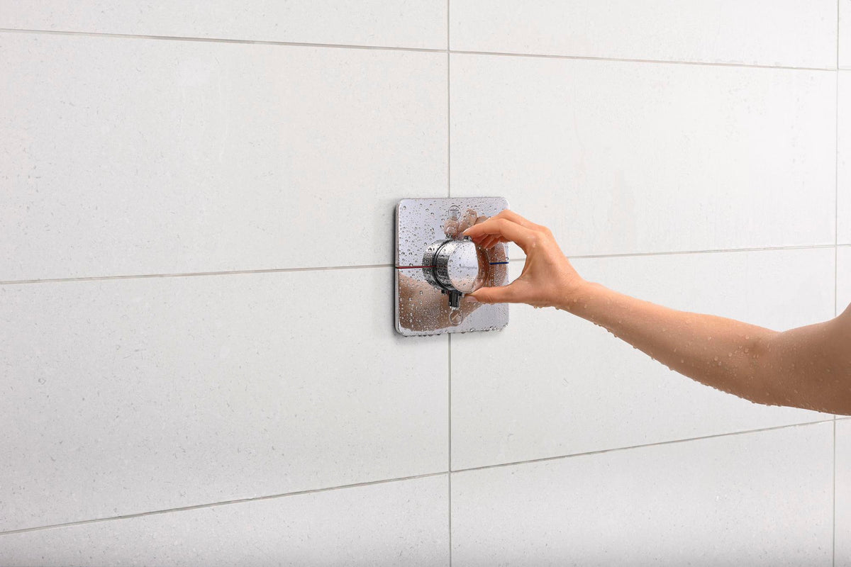 HANSGROHE ShowerSelect Comfort Q Thermostat UP Chrom – 2 Verbraucher, Select-Tasten, Mengensteuerung