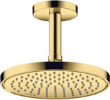 AXOR Kopfbrause 220 1jet EcoSmart Chrom – Rain-Duschkopf mit Antikalk, 220 mm, für Wand- und Deckenmontage